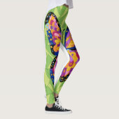 Leggings Peinture papillon abstraite (Droite)