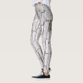 Leggings Peinture Peeling vintage : Mur blanc esthétique (Gauche)