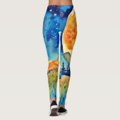 Leggings Peinture Pleine lune (Dos)