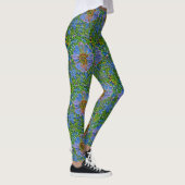 Leggings Peinture pourpre de fleur (Droite)