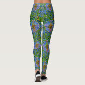 Leggings Peinture pourpre de fleur (Dos)