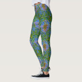 Leggings Peinture pourpre de fleur (Gauche)