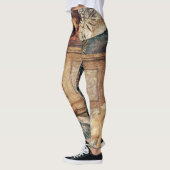 Leggings Peinture pré-raphaélite cupide et psychique (Gauche)