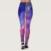 Leggings Peinture rose et bleu (Dos)
