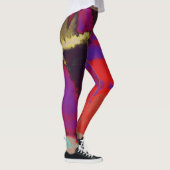 Leggings Peinture rouge violet (Droite)