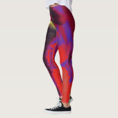 Leggings Peinture rouge violet (Gauche)