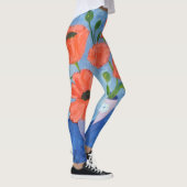 Leggings Peinture sur le pavot (Droite)