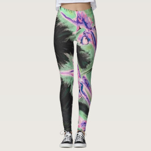 Leggings Peinture sur une orchidée tropicale