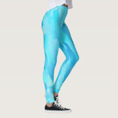 Leggings Peinture turquoise (Droite)