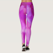 Leggings Peinture violet rose (Dos)