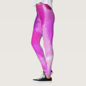 Leggings Peinture violet rose (Gauche)