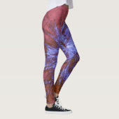 Leggings Peinture violette et rouge (Droite)