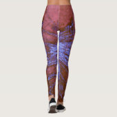 Leggings Peinture violette et rouge (Dos)