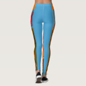 Leggings Peintures d'animaux sauvages de couleur adulte (Dos)
