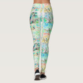 Leggings Peintures d'aquarelle de la collection Hummingbird (Dos)
