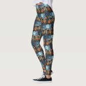 Leggings Pékinois Halloween effrayant (Gauche)