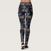 Leggings Pékinois période de fêtes de Noël (Dos)