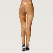 Leggings Pelage long animal sauvage fauve (Dos)