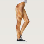 Leggings Pelage long animal sauvage fauve (Droite)