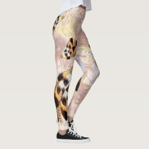 Leggings Pélican Brown ou plumes d'Hawk