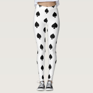 Leggings Pelles noires sur le blanc