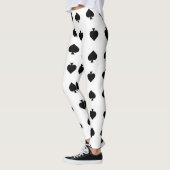 Leggings pelles noires sur le blanc (Gauche)