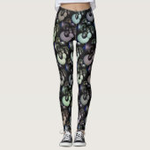 Leggings Pelouse Bowls Art Abstrait, (Devant)