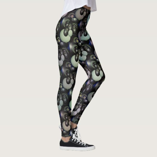 Leggings Pelouse Bowls Art Abstrait, (Droite)