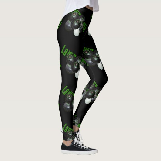 Leggings Pelouse Et Logo, (Droite)