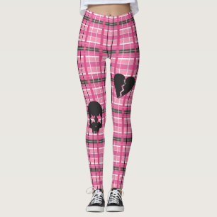 Leggings Pendk Rock Pink Plaid