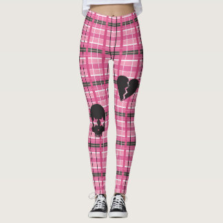 Leggings Pendk Rock Pink Plaid