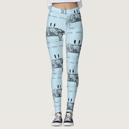 Leggings Pensée Latérale Littérale (Devant)