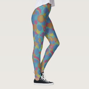 Leggings Penseelpatroon Retro