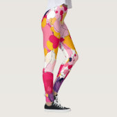 Leggings "Pensées d'amour aléatoires" - Abstrait coloré (Droite)
