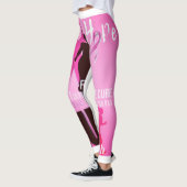 Leggings Pensez à la conscience du cancer du sein rose (Gauche)