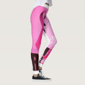 Leggings Pensez à la conscience du cancer du sein rose (Droite)