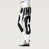 LEGGINGS PENSEZ AUX GRANDS DESSINS SPORTIFS DE COURBES (Gauche)