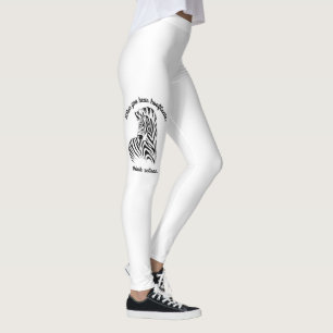 Leggings Pensez aux zèbres