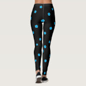 Leggings pentagone bleu noir (Dos)