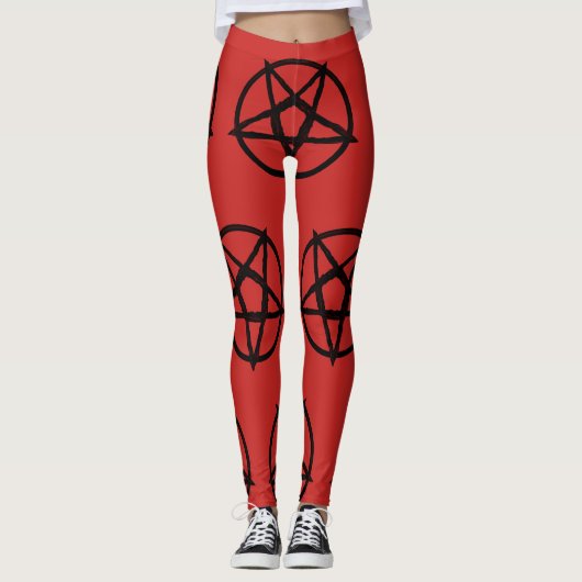 Leggings Pentagone étoilé inversé (Devant)