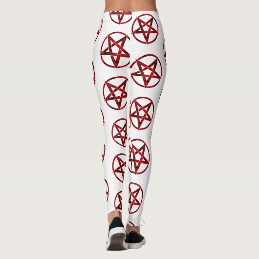 Leggings Pentagram Red Devil (Dos)