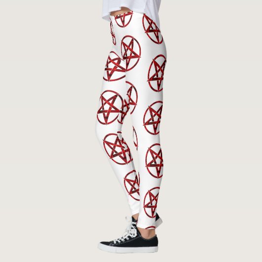 Leggings Pentagram Red Devil (Gauche)