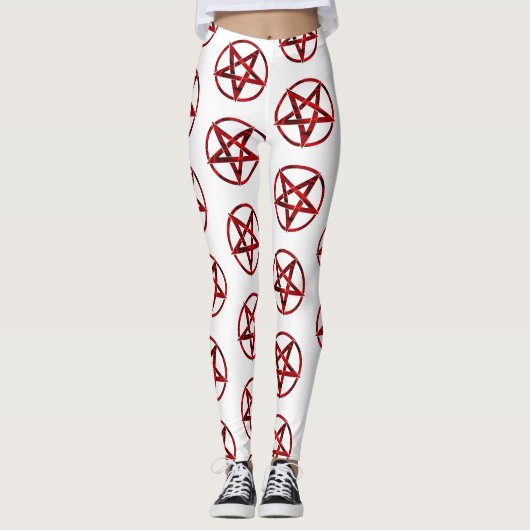 Leggings Pentagram Red Devil (Devant)