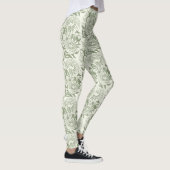 Leggings Peoné et papillons bloc impression, sauge vert et (Droite)