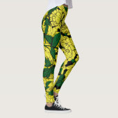 Leggings Peonies jaunes (Droite)