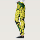Leggings Peonies jaunes (Gauche)