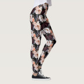 Leggings Peonies sombres Motif floral (Droite)