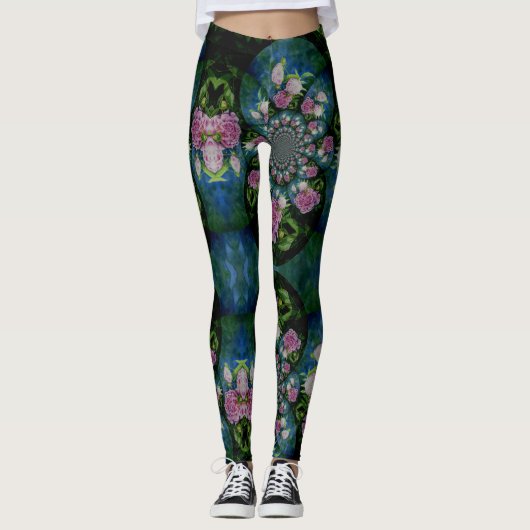 Leggings Peony Mandala (Devant)