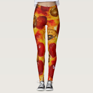 Leggings Pepperoni et Pizza aux champignons