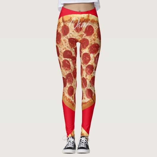 Leggings Pepperoni Pizza Thunder_Cove (Devant)